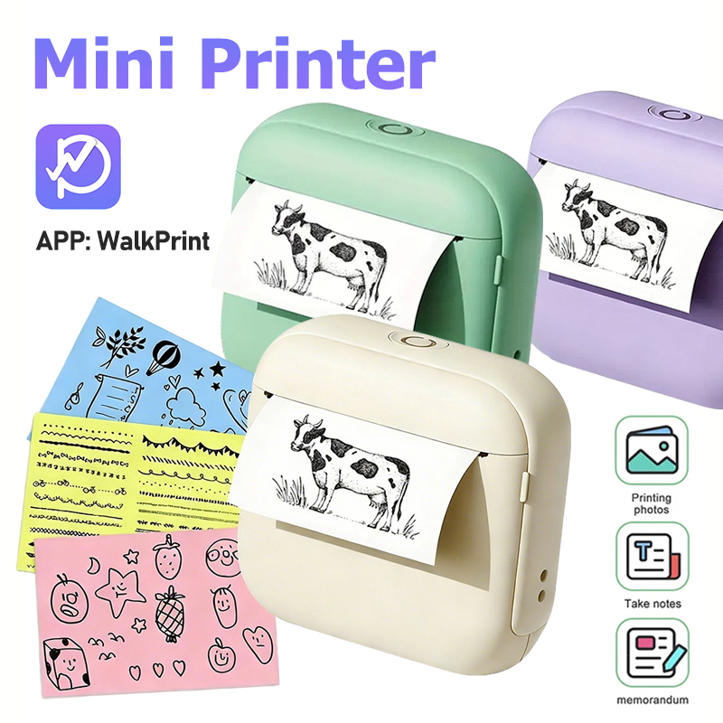 Commercial Photo Printer - Mini Impresora Portátil X6 sin Tinta,