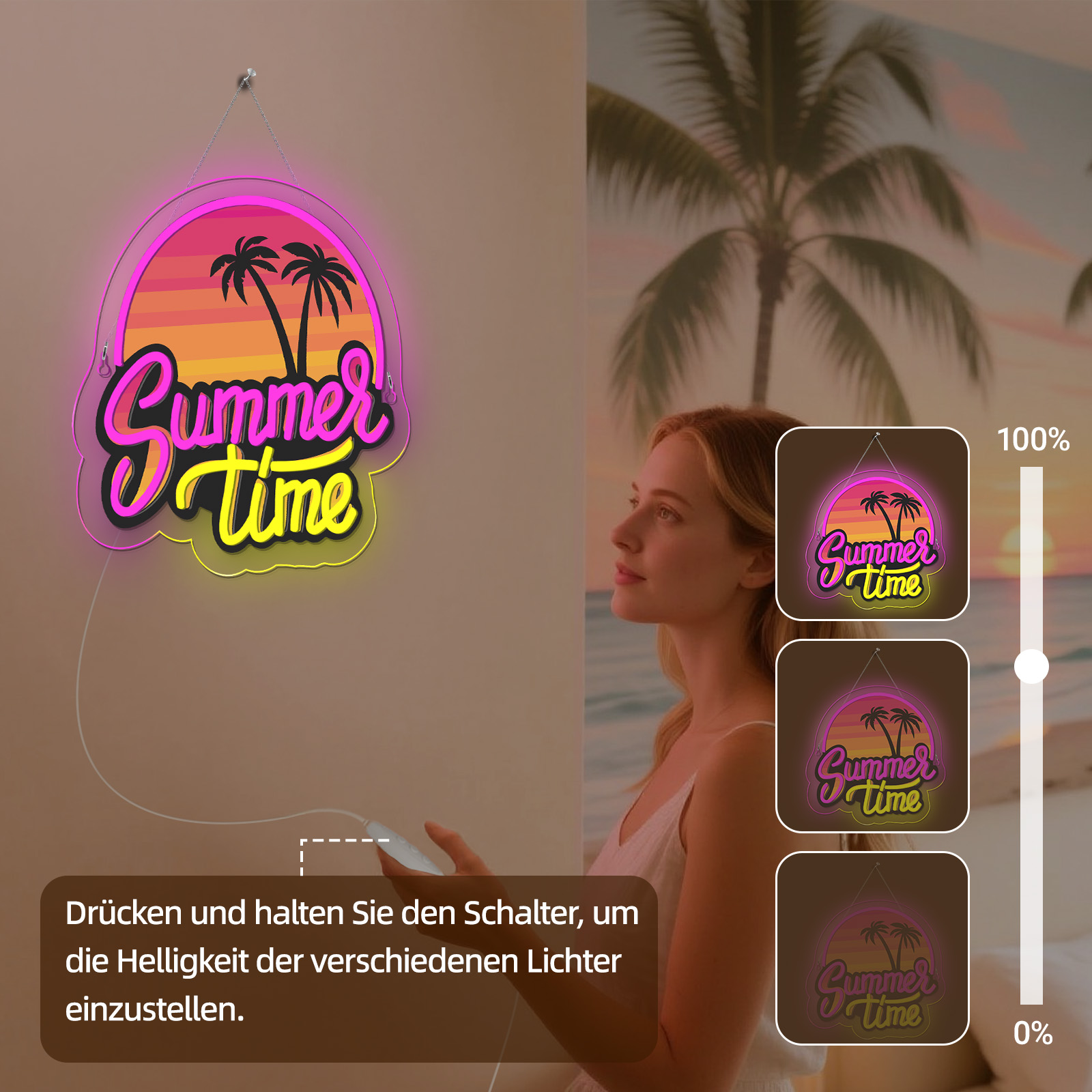 Commercial Uv Printing - Letrero de neón con estampado UV