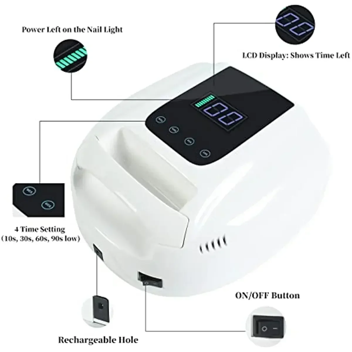 2025 nueva lámpara de uñas rec - Exposure Unit Uv reseña y precio